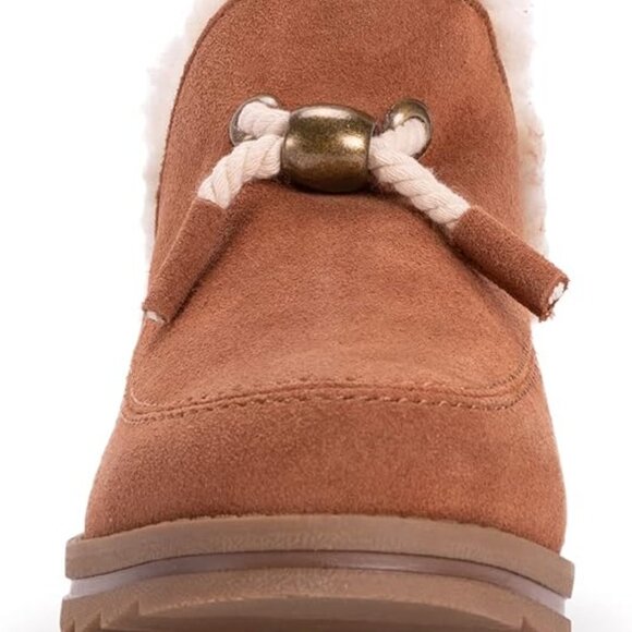 MUK-LUK  Women's Ziggy Sunset Blvd. Booties Ankle Boot, Cognac VGUC - Picture 1 of 4